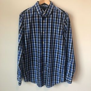 MENs Banana Republic Non-iron Gingham Button Down
